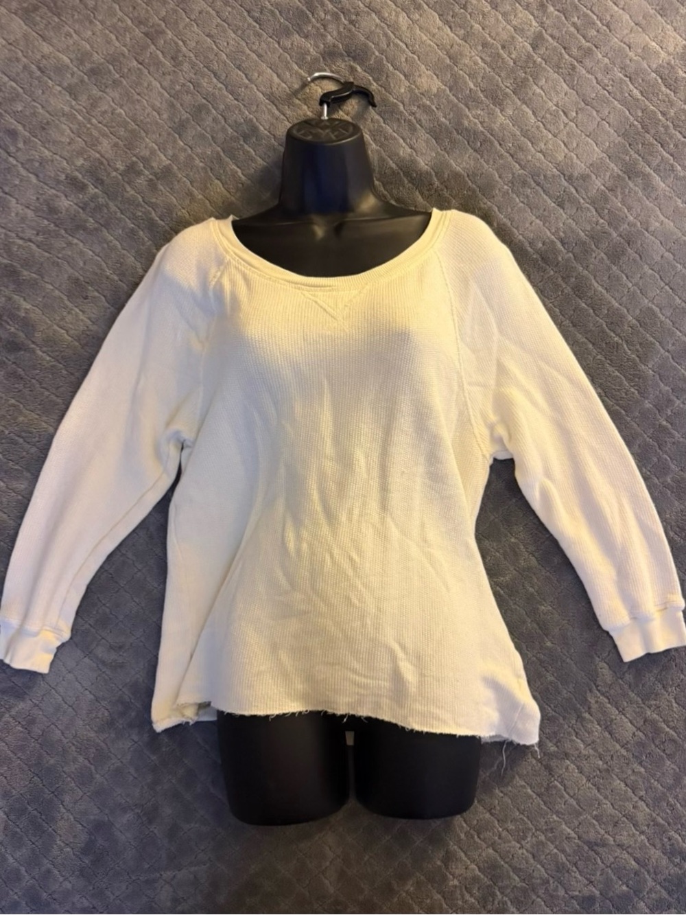 Sofie D'Hoore Ivory Scoop-Neck Thermal Pullover